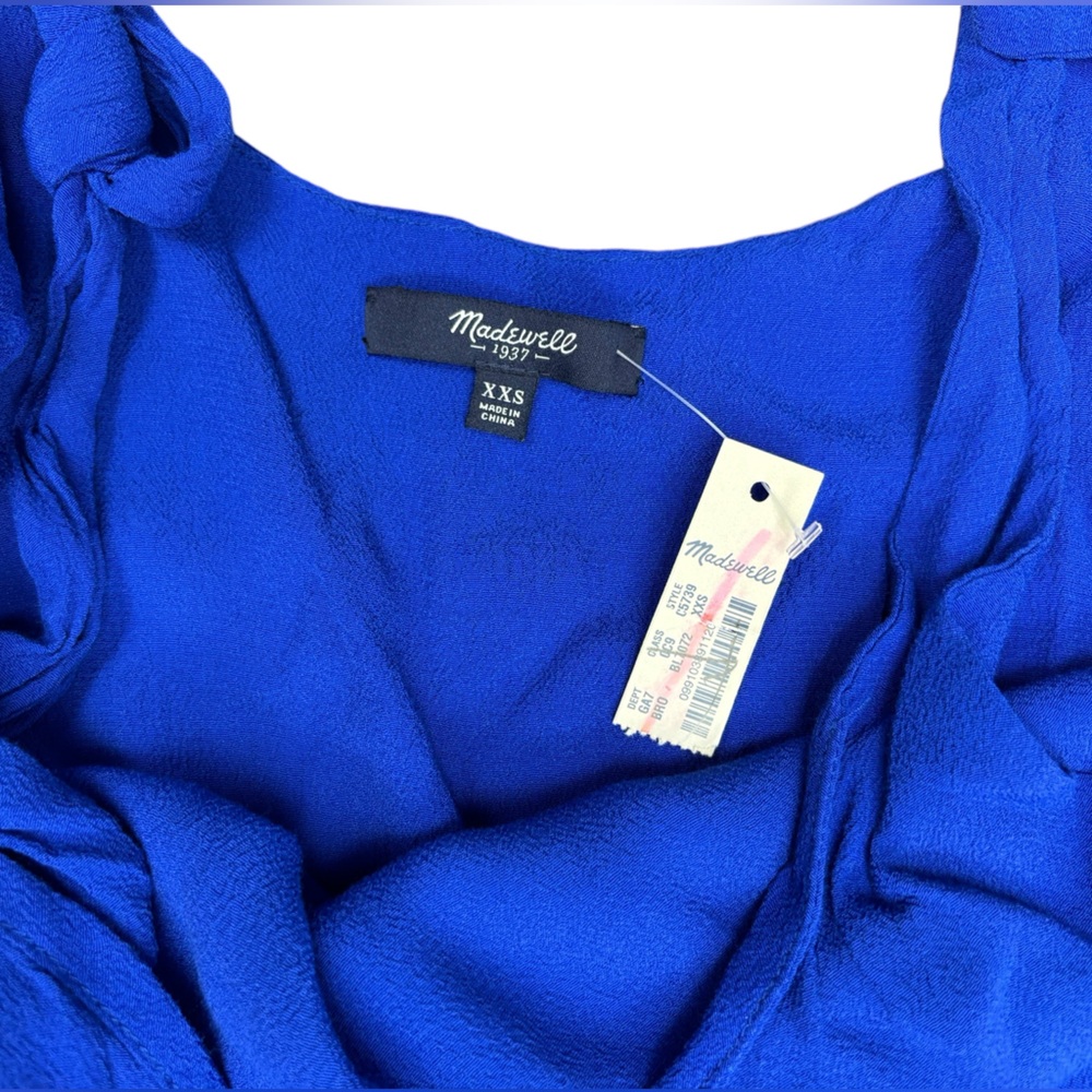 NWT Madewell- Summer Tie shoulder jumpsuit- XXS - Picture 3 of 8